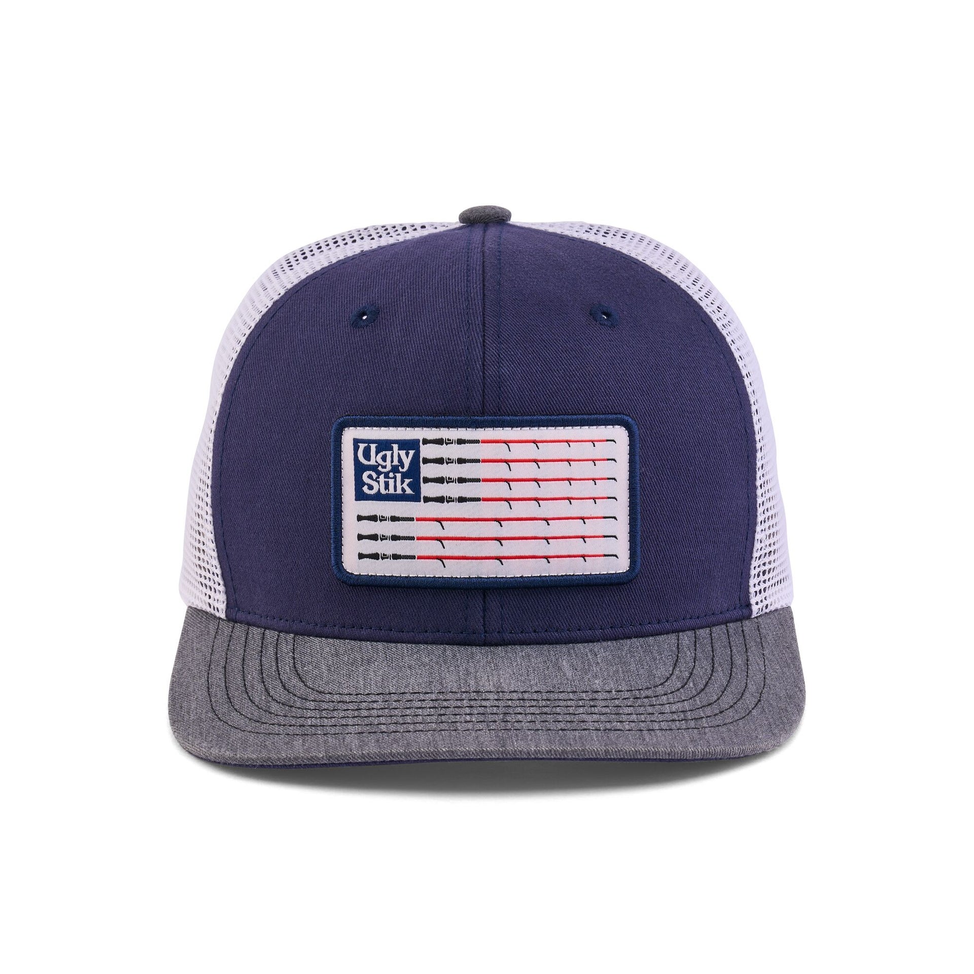 Ugly Stik Rod Flag Patch Trucker