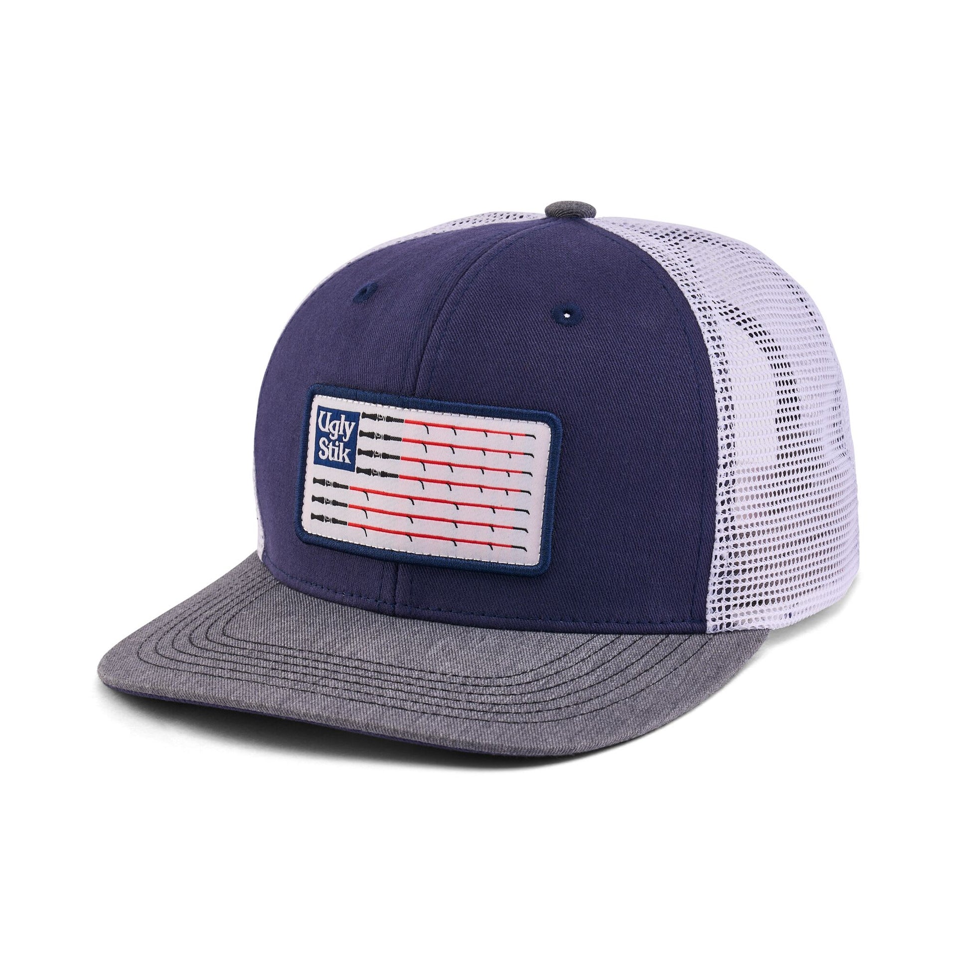 Ugly Stik Rod Flag Patch Trucker