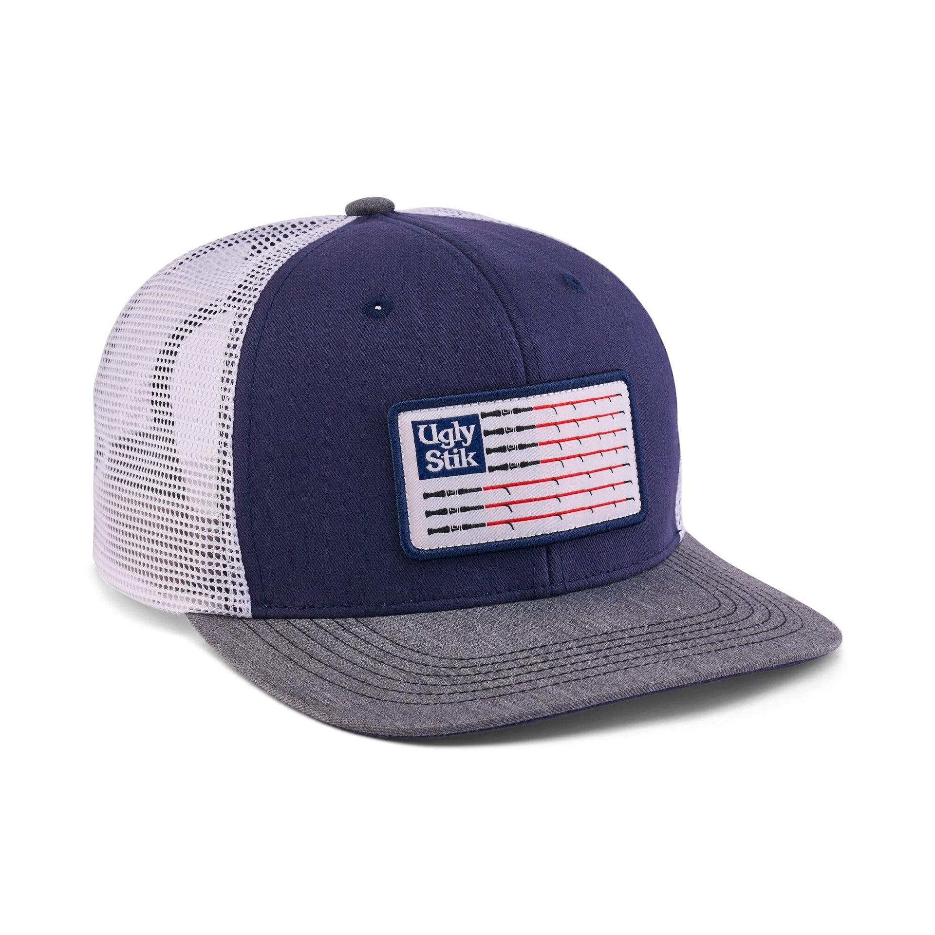 Ugly Stik Rod Flag Patch Trucker