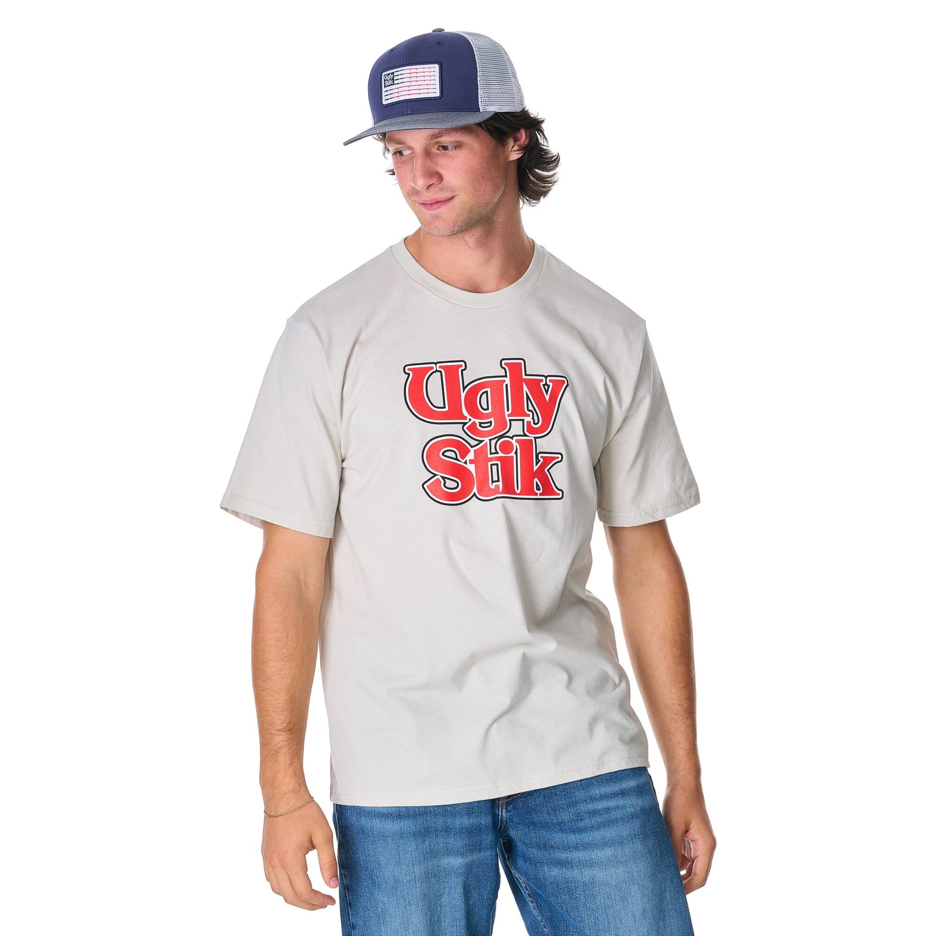 Ugly Stik Rod Flag Patch Trucker