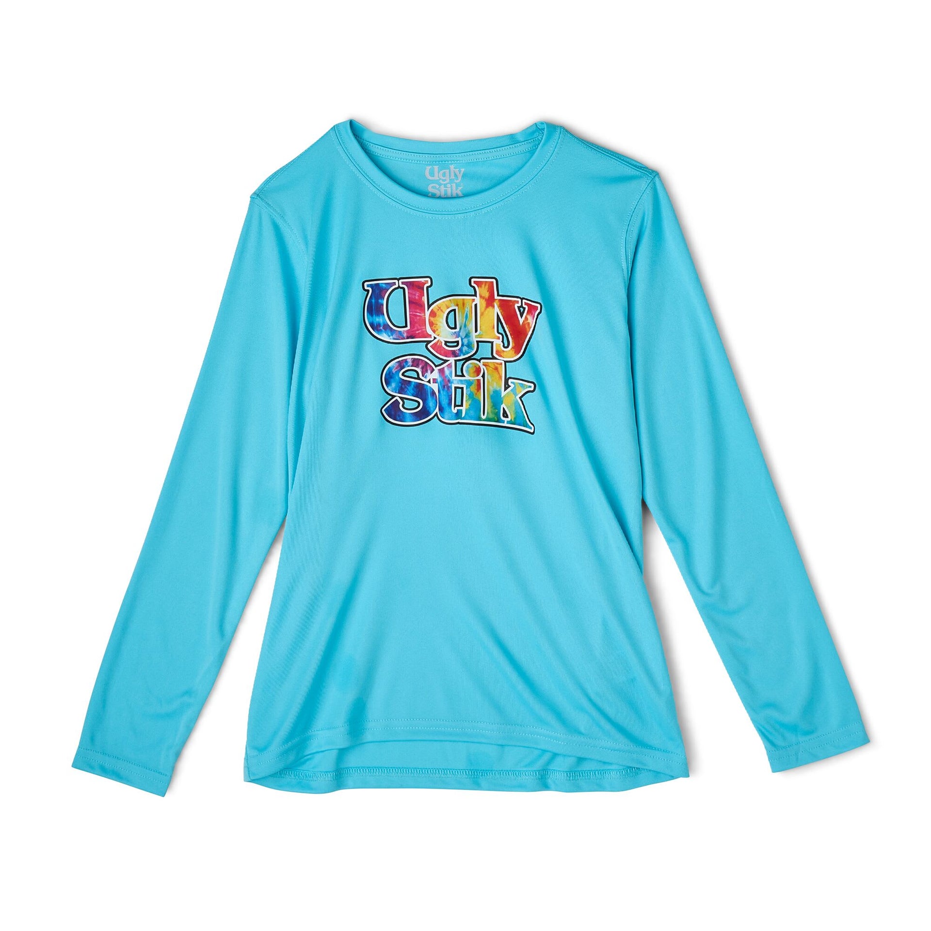 Ugly Stik Youth Tie Die Logo UPF Sun Shirt