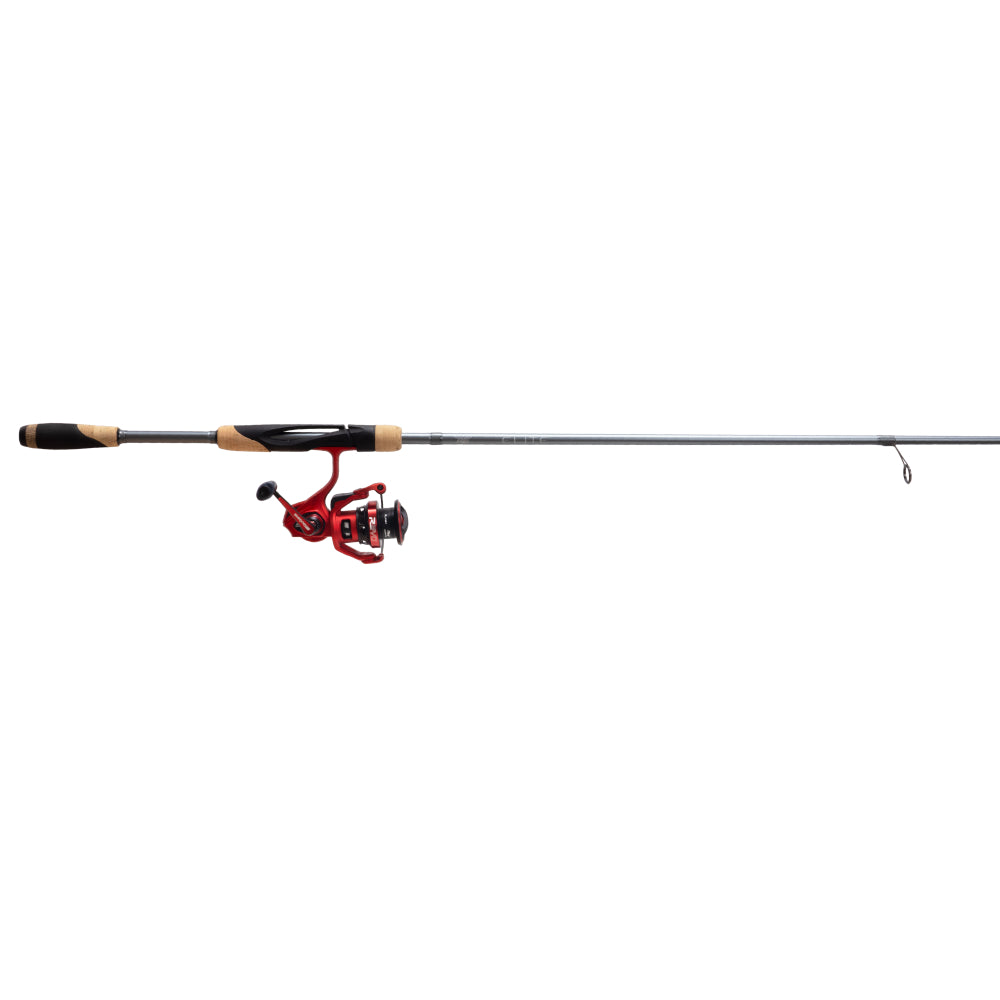 Fishing rod and reel set on a white background