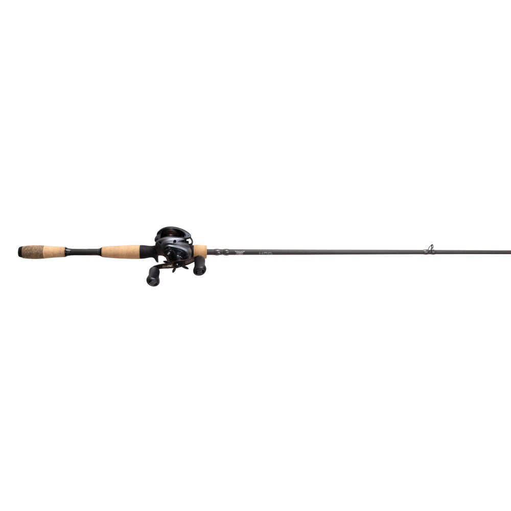 Fishing rod and reel set on a white background