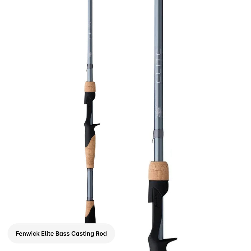 Fenwick Elite Bass Casting Rod on a white background